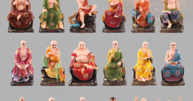 Tượng 18 vị La Hán composite