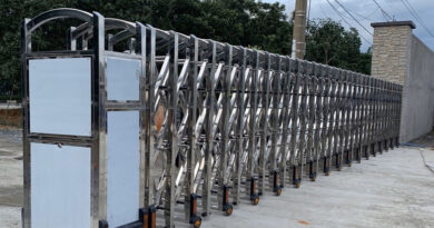 cổng xếp inox 201