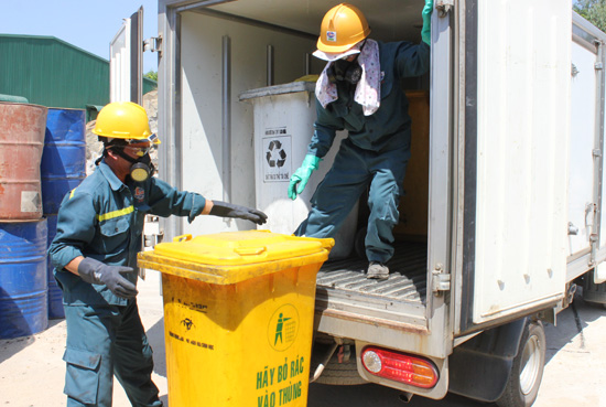 đơn giá xử lý chất thải nguy hại