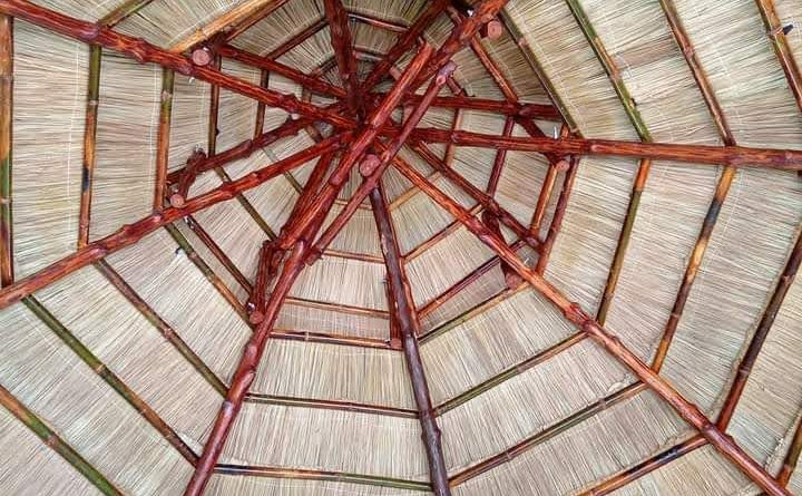 chòi lục giác bằng gỗ