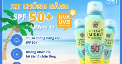 chai chống nắng dạng xịt