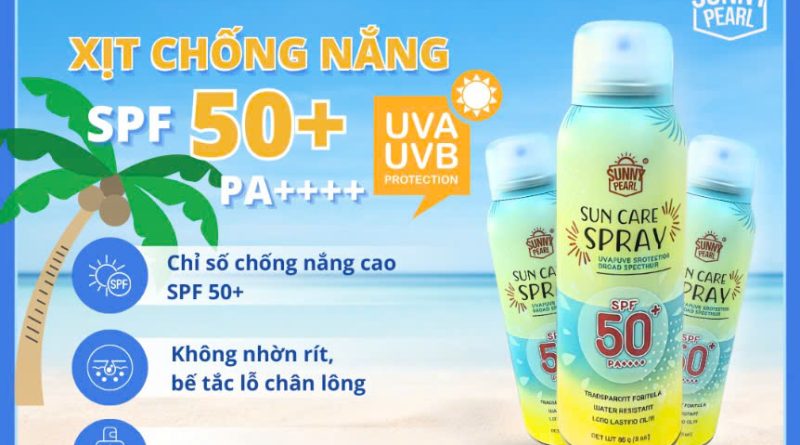 chai chống nắng dạng xịt