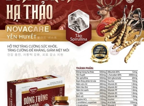 Tác dụng của viên uống Đông Trùng Hạ Thảo