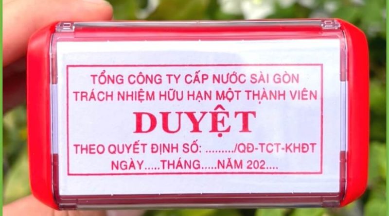 Khắc dấu phường Tân Thuận