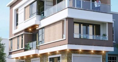 thiết kế nhà góc 2 mặt tiền kinh doanh