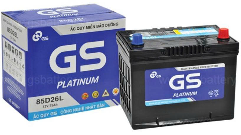 ẮC QUY GS MF 85D26L 12V 75AH