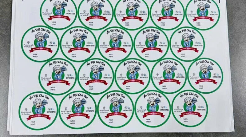 báo giá in decal giấy